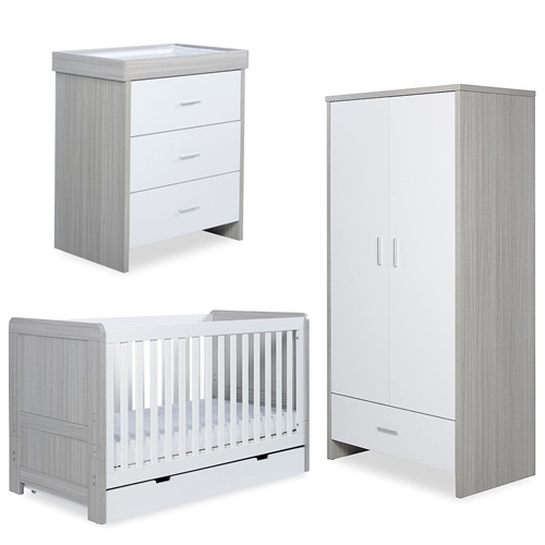 Pembrey 3 Piece Package - Ash Grey & White, One Colour