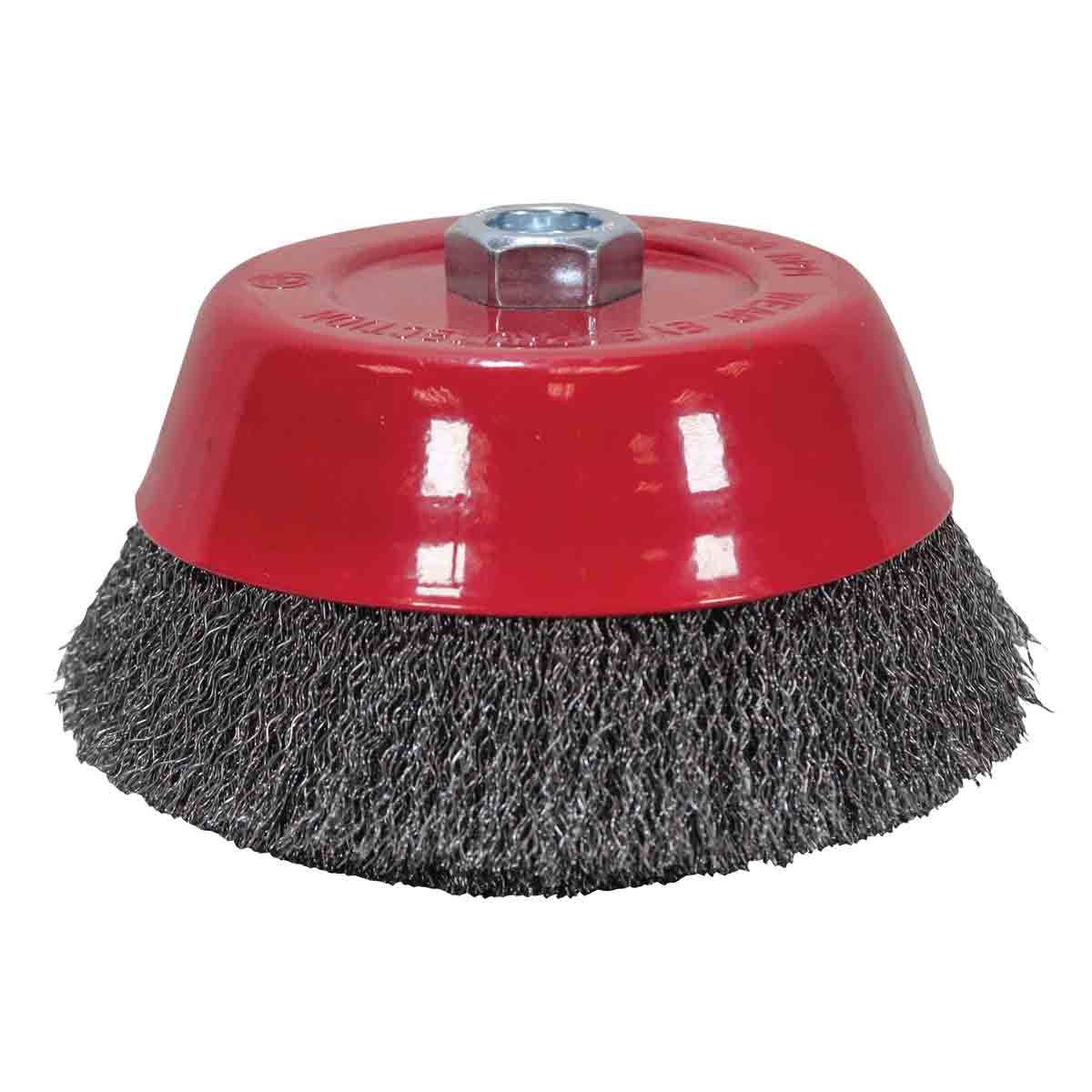 Faithfull Wire Cup Brush 125mm M14x2, 0.30mm Steel Wire