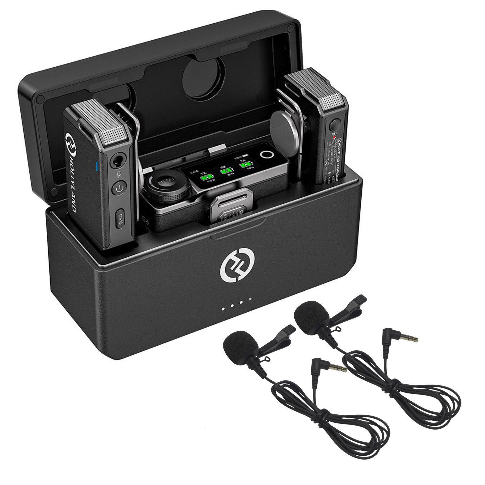  Lark Max Duo With Two Lavalier Microphones - Black