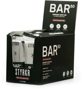 Styrkr BAR50 Energy Bar - Box Of 12  - Dark Chocolate Chip / Box Of 12