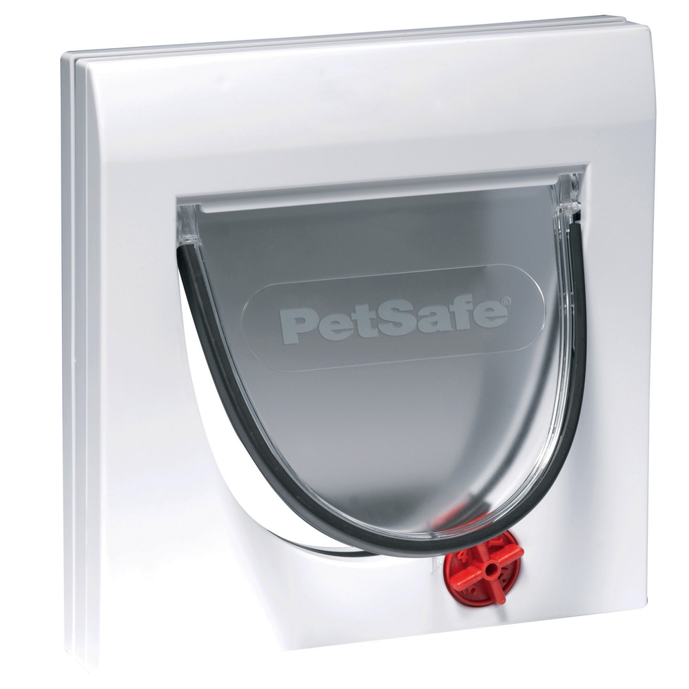 Staywell PetSafe Manual 4-Way Cat Flap with Tunnel Classic 917 White 5030