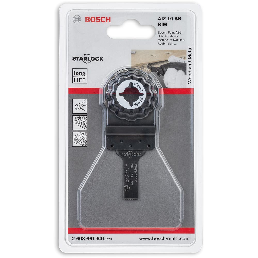 Bosch AIZ 10 AB BiM Plunge Cut Blade (Starlock) - 10mm