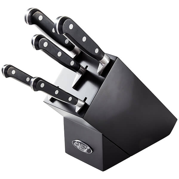 Stellar Sabatier Knife Block Set black