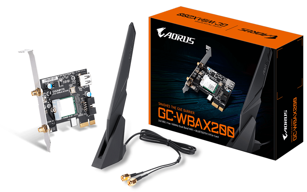 GIGABYTE WBAX200 2400Mbps PCI Express WiFi Adapter