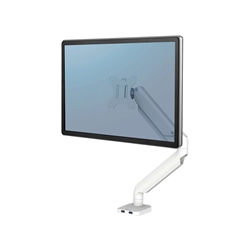 Fellowes Platinum Series Single Monitor Arm in White