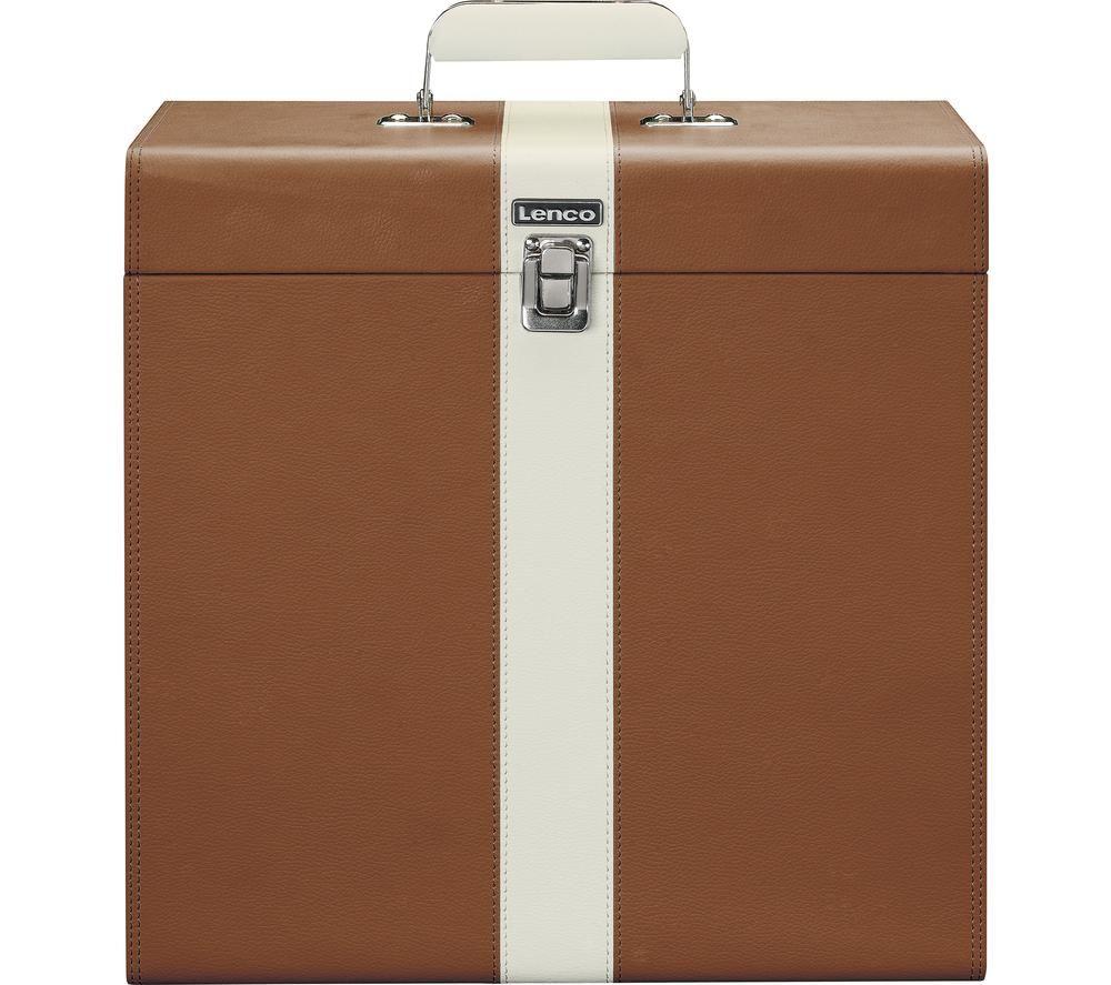 Lenco TTA-301BNWH Record Box - Tan