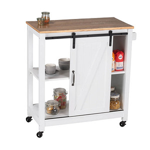 Wenko Kitchen Trolley brown,green,white