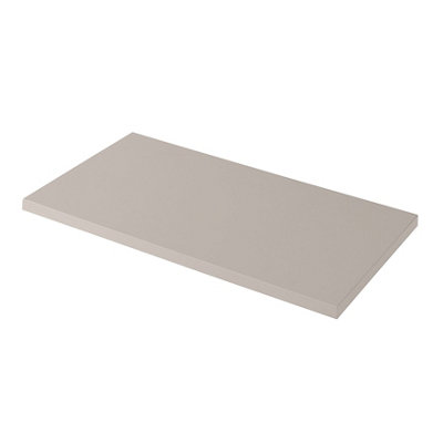 GoodHome Perma Satin Grey Square Edge Mdf Worktop (t) 2.8cm X (l) 80.5cm X (w) 45.2cm