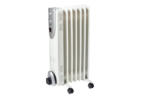 Winterwarm 1.5kW Oil Filled Radiator, White