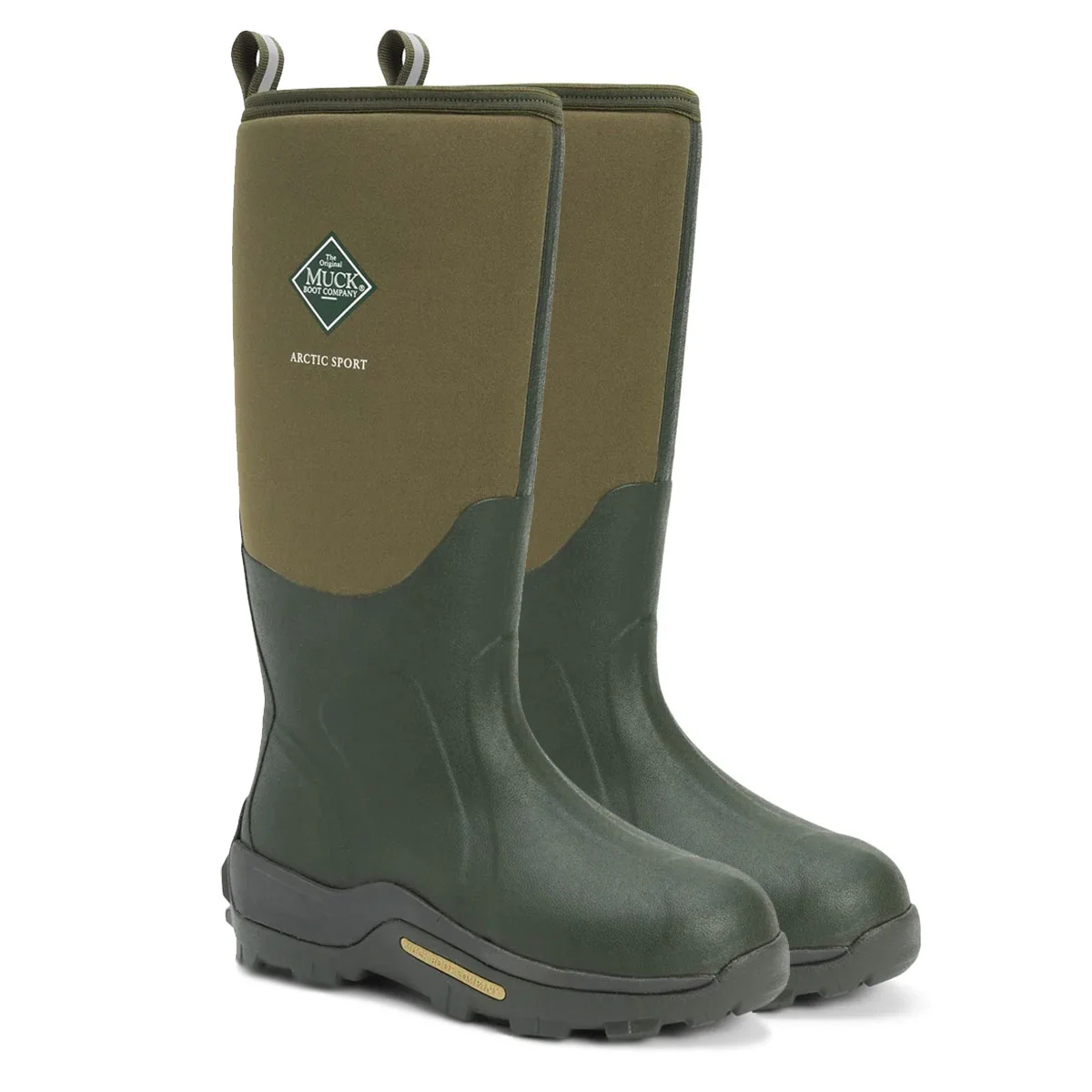 Boots Mens Arctic Sport Tall Wellington Boots Moss in Green, Size 10
