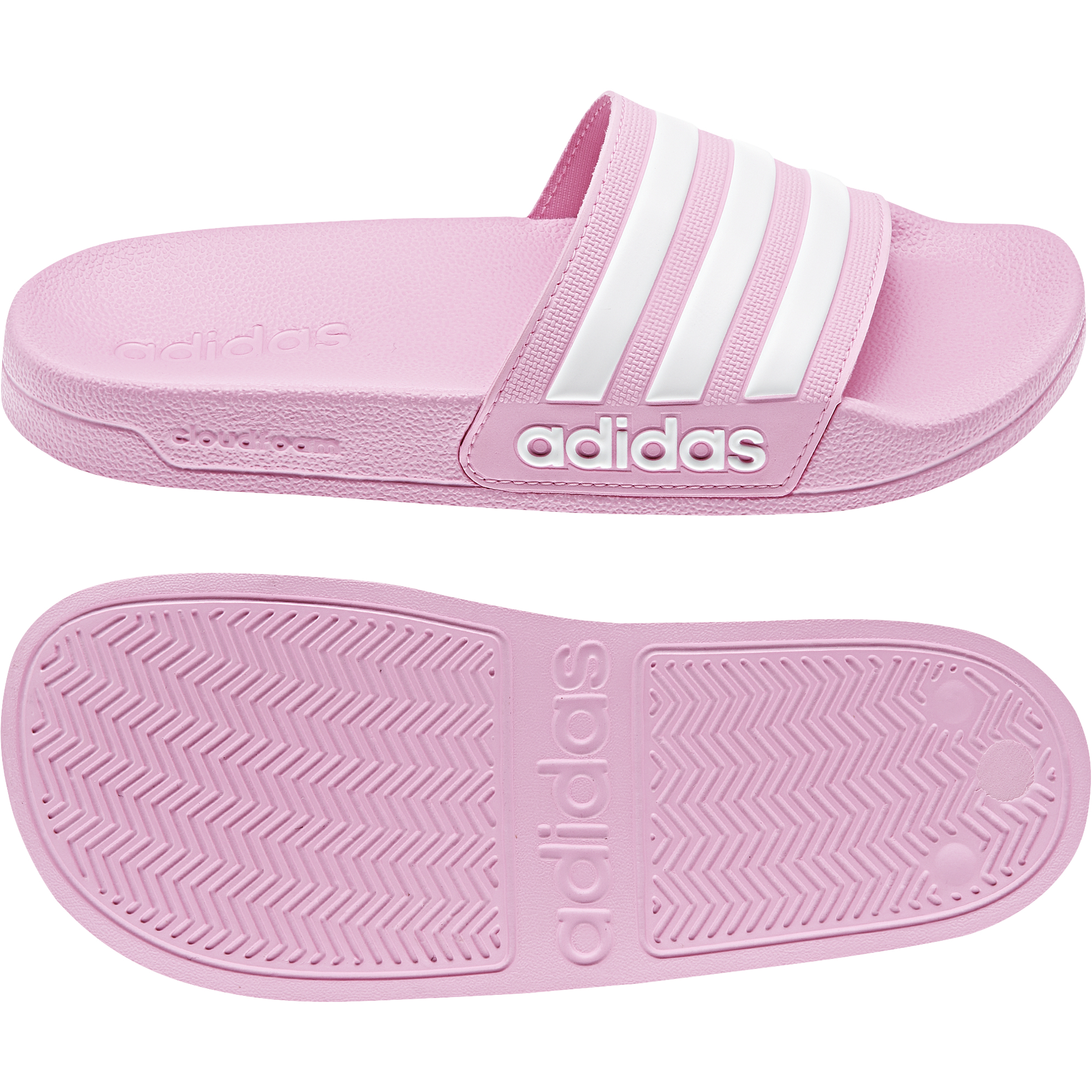 Adidas Kids Adilette Shower, Black/White, Size 10|10