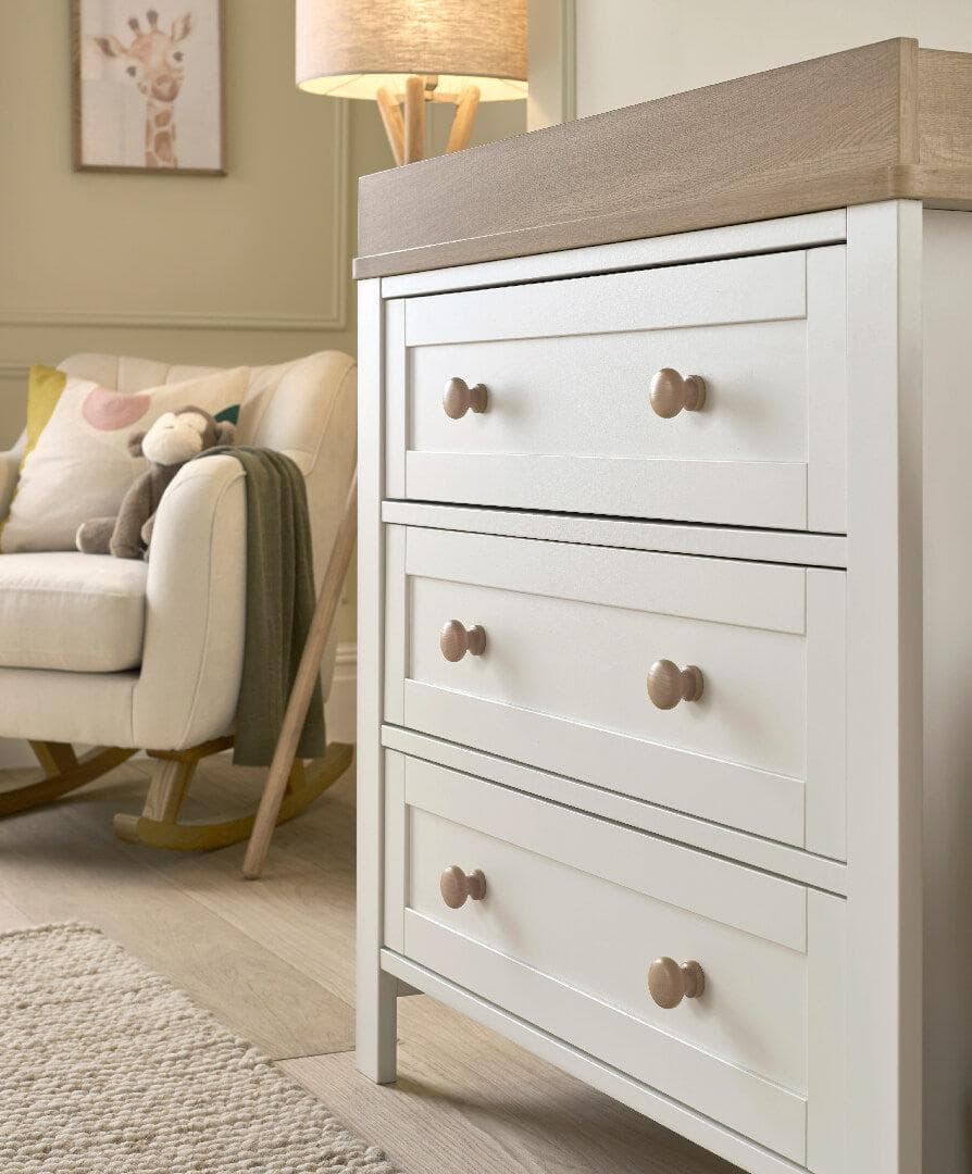 Mamas & Papas Wedmore Nursery Dresser Changer - White/Natural