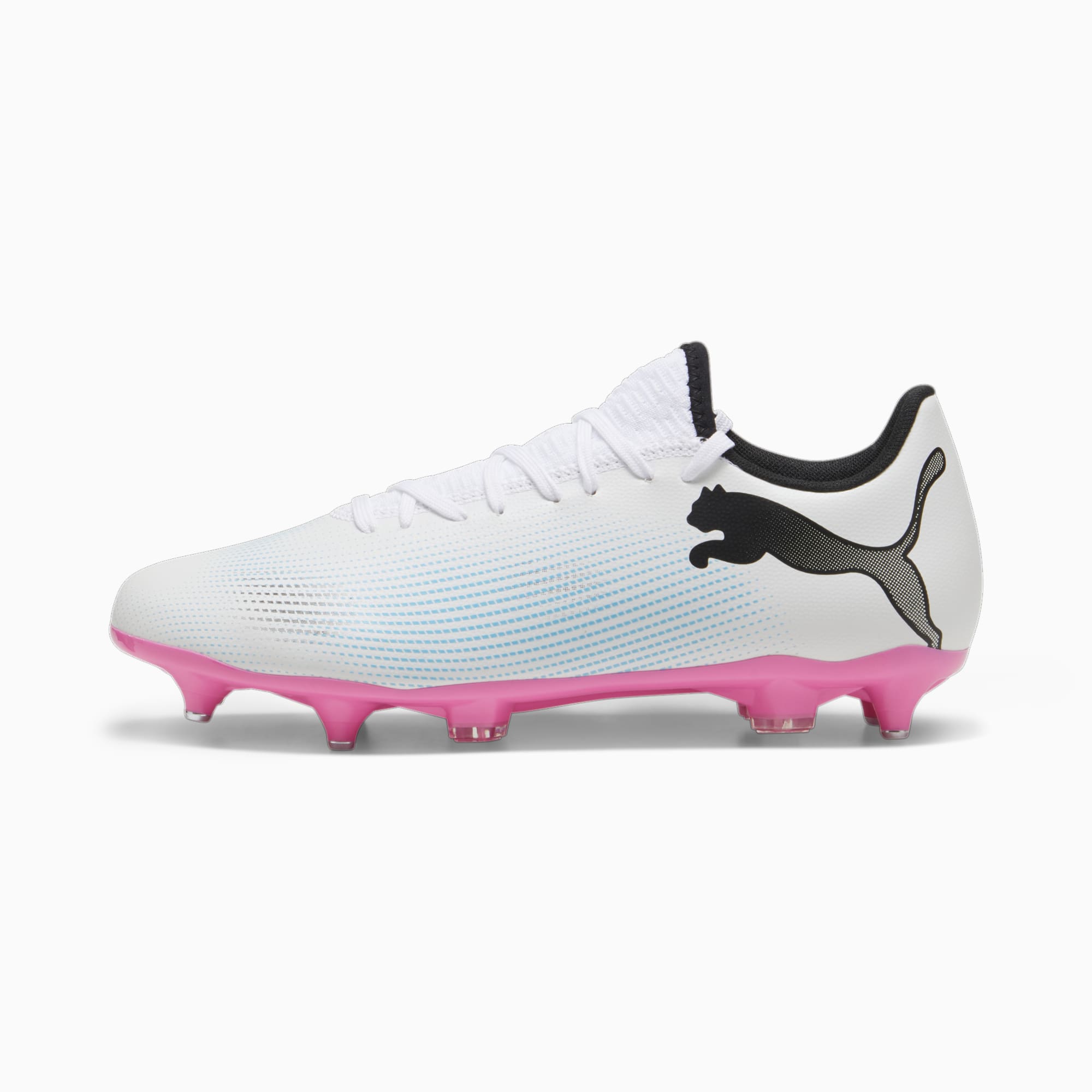 Puma Future 7 Play Mxsg Football Boots, White/black/poison Pink, Size 9