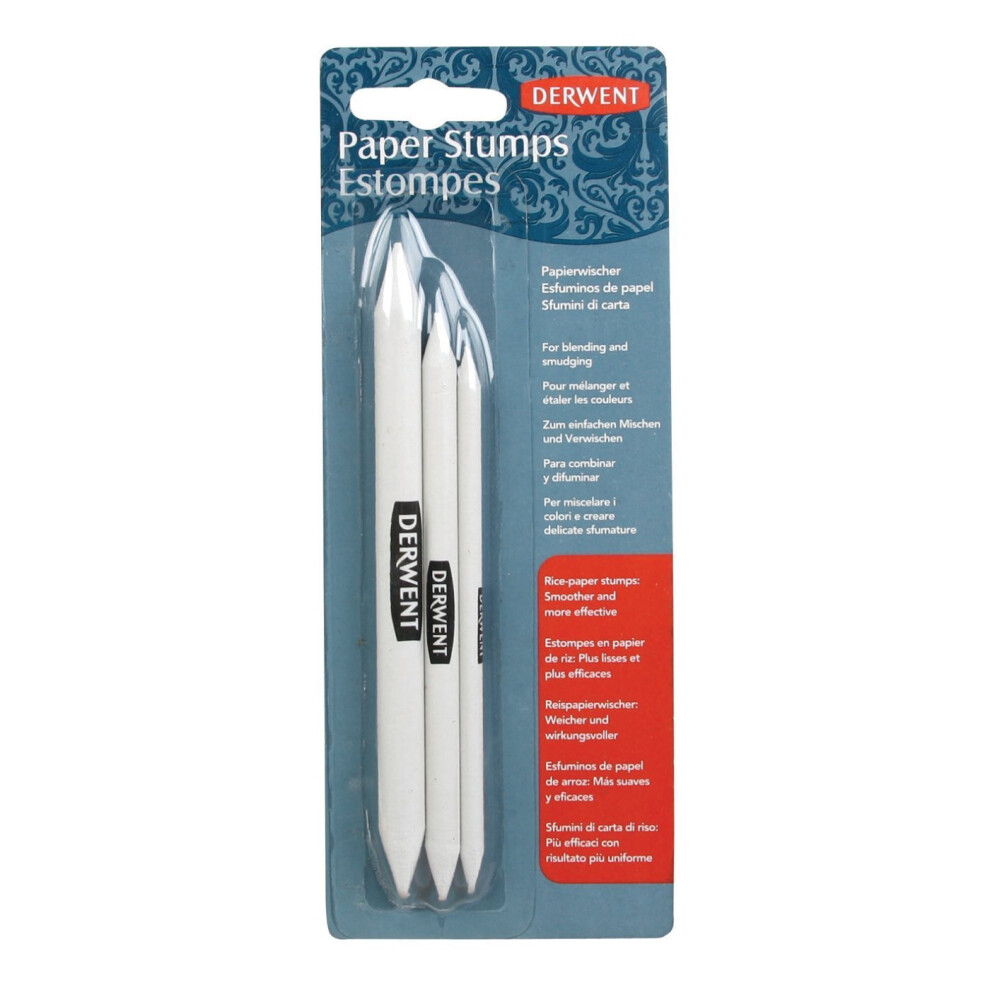 Derwent Professional White Paper Stump Pencils (Pack of 3)