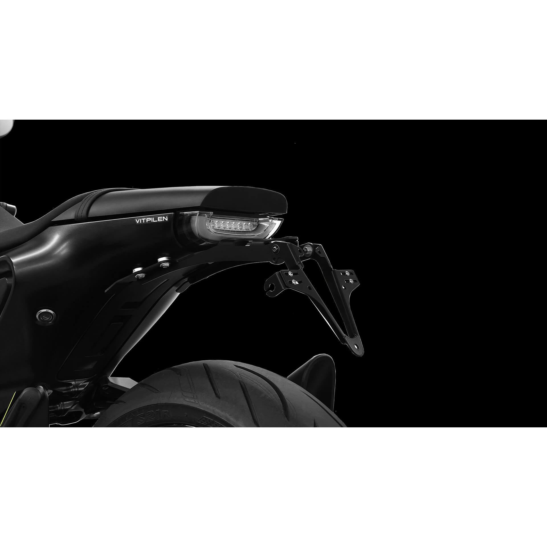  HIGHSIDER Kennzeichenhalter Husqvarna 701 Vitpilen 18-, schwarz, schwarz