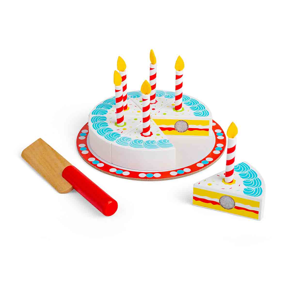 Bigjigs Toys Birthday Cake Toy|white