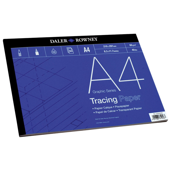 Daler-Rowney Graphic Series A4 Tracing Pad 60gsm 50 Sheets