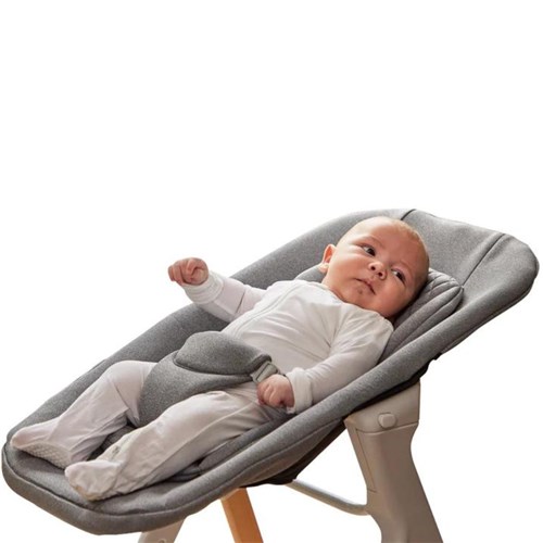 Baby Elegance Mash Newborn Seat - Grey on White Frame