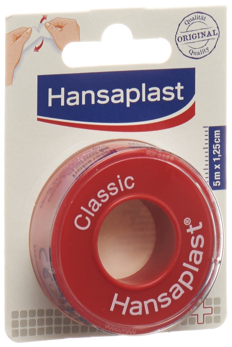 Hansaplast Classic Adhesive Tape Roll, 5m x 1.25m