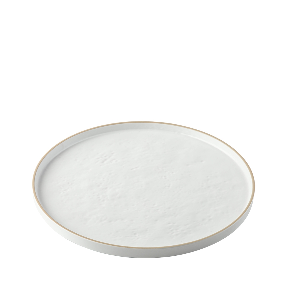 TableCraft Europa Melamine Collection Round Serving Platter 35.5x35.5x2cm White (1 x 6)