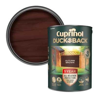 Cuprinol Ducksback 5 Year Waterproof 5 Litres Autumn Brown | 5092442