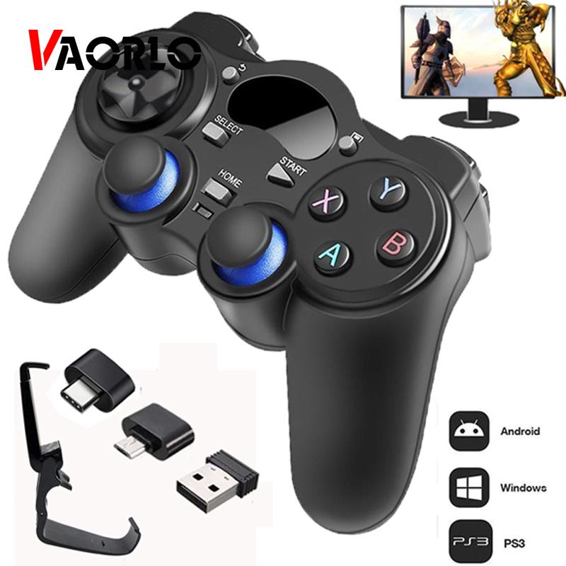 Vaorlo 2.4g Wireless Gamepads Joystick Game Controller Joypad For Ps3 Pc Android Windows Raspberry Pi 4 Retroflag Nespi Retropie