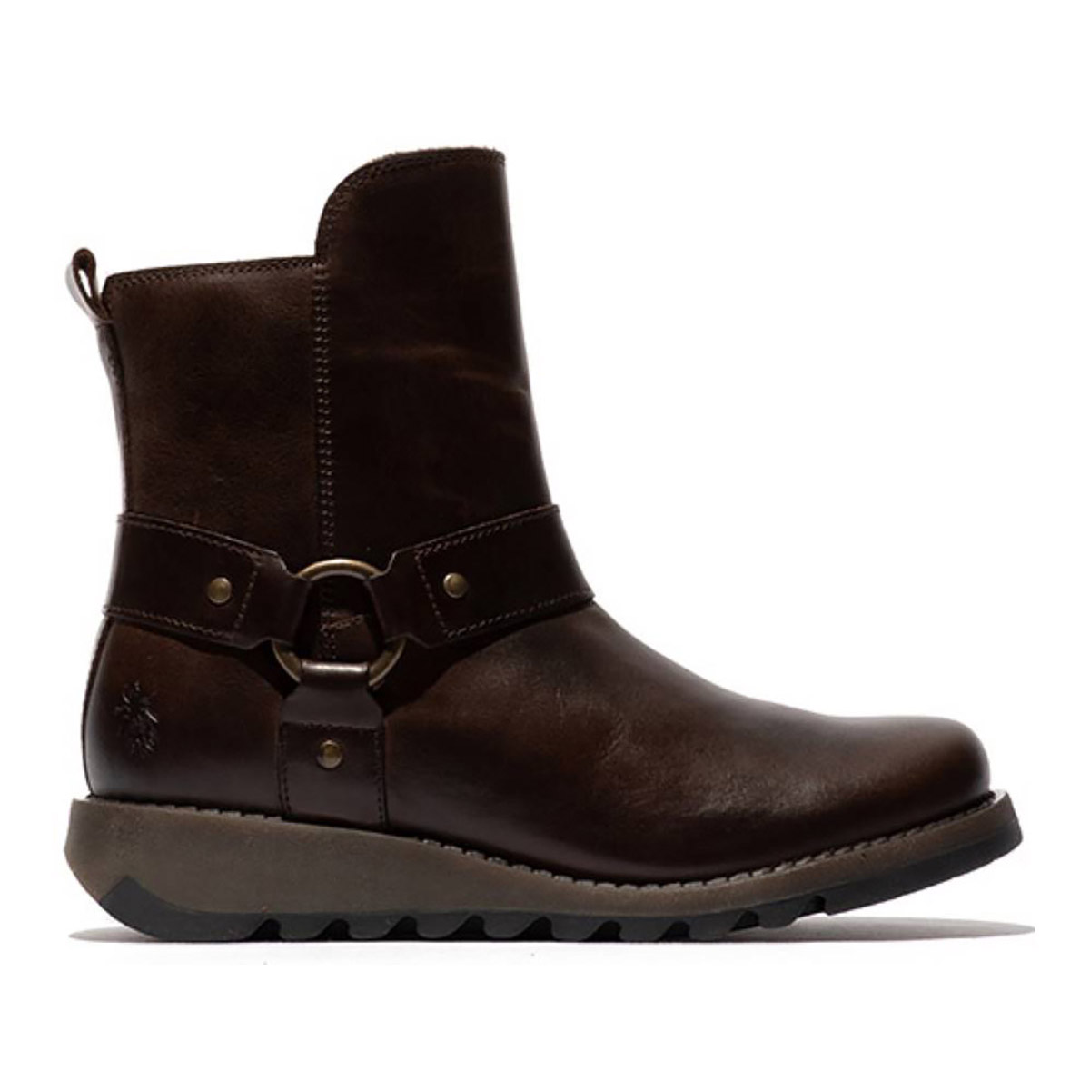 Fly London Soch Sminx Brown leather Womens ankle boots P145136-003 in a Plain Leather in Size 41