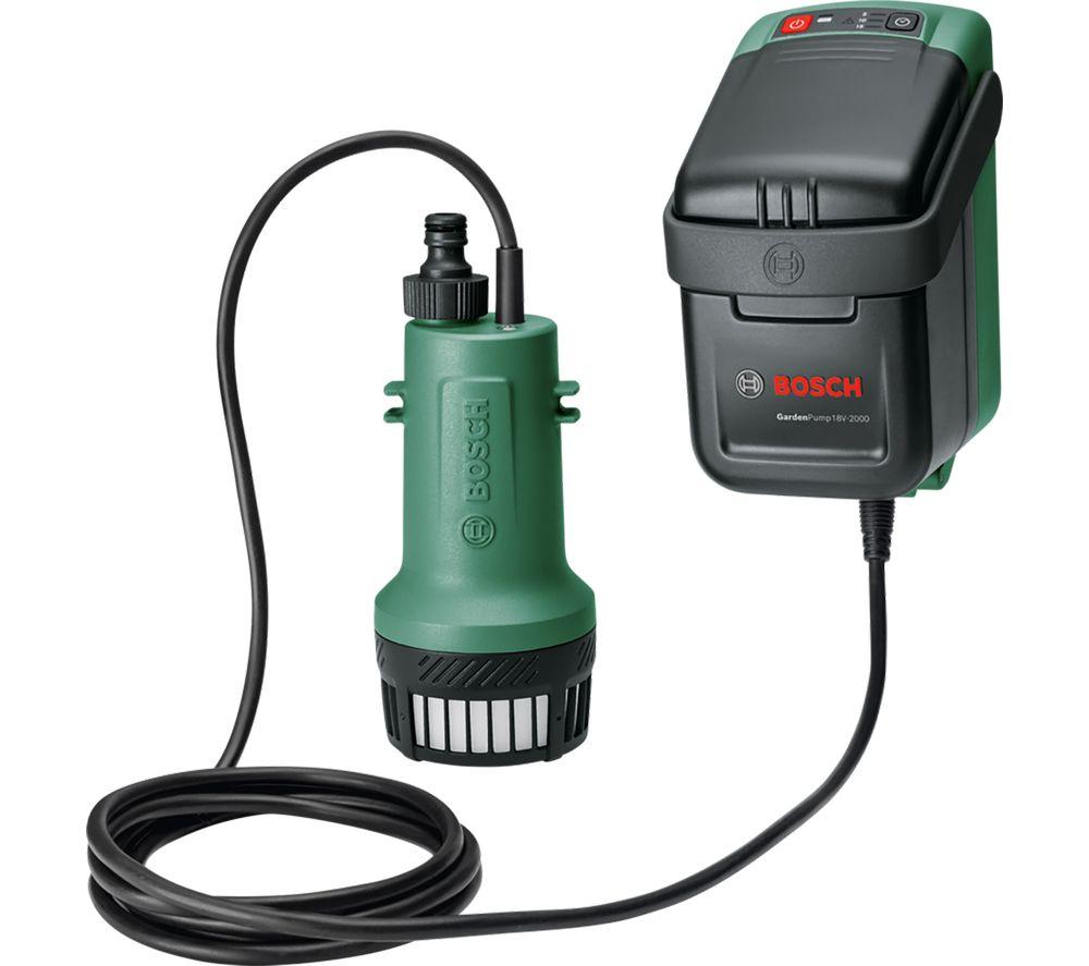 BOSCH HOME AND GARDEN BOSCH GardenPump 18V-2000 Rainwater Pump - Black & Green