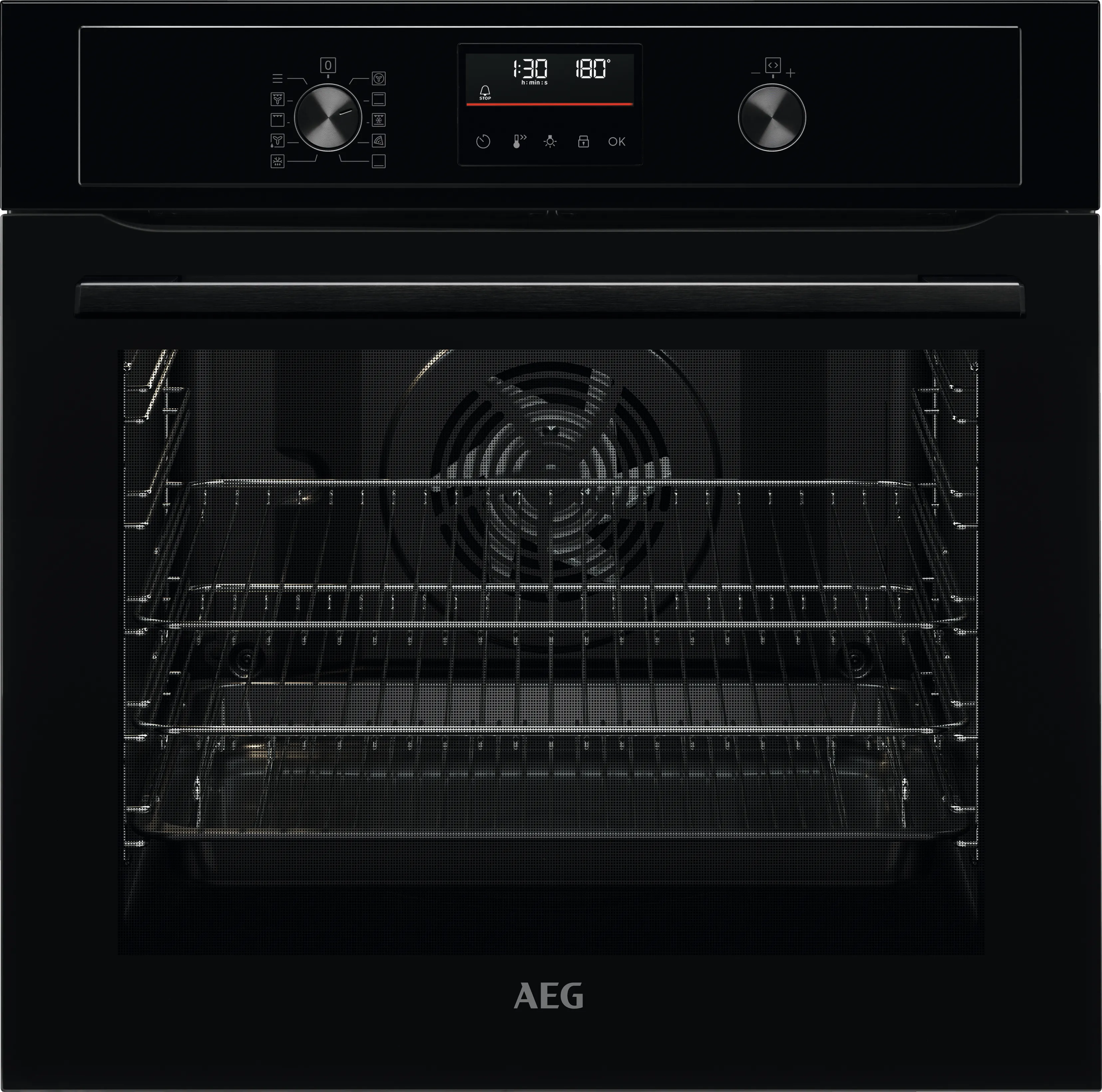  6000 Airfry Bpx535061b Built In Electric Single Oven With Pyrolytic Cleaning - Black - A+ Rated, Black