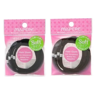 Chantilly Mapepe Soft Hair Tie Brown - 4 pcs