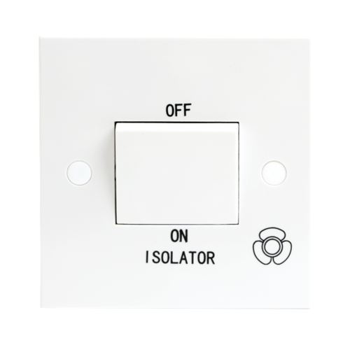 Knightsbridge 10A White 1G 3 Pole 230V Electric Fan Isolator Switch