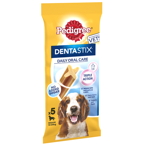 Pedigree DentaStix Daily Dental Chews Medium Dog 5 Sticks