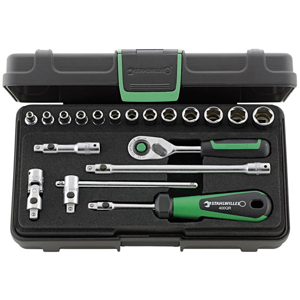 Stahlwille 40/13/6QR KN Bit set 1/4" (6.3 mm) 19-piece 96011180