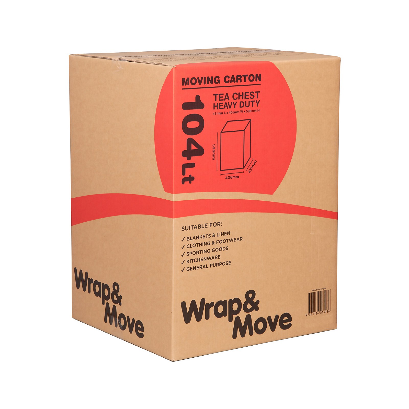 Homebase 104L Moving Box Heavy Duty
