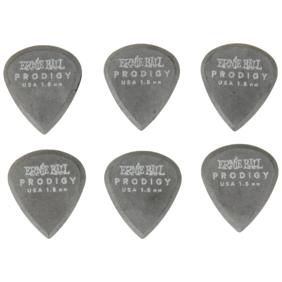 Ernie Ball [Genuine product] ERNIEBALL pick Prodigy Picks BLack Mini 1.5mm 6 pieces set #9200