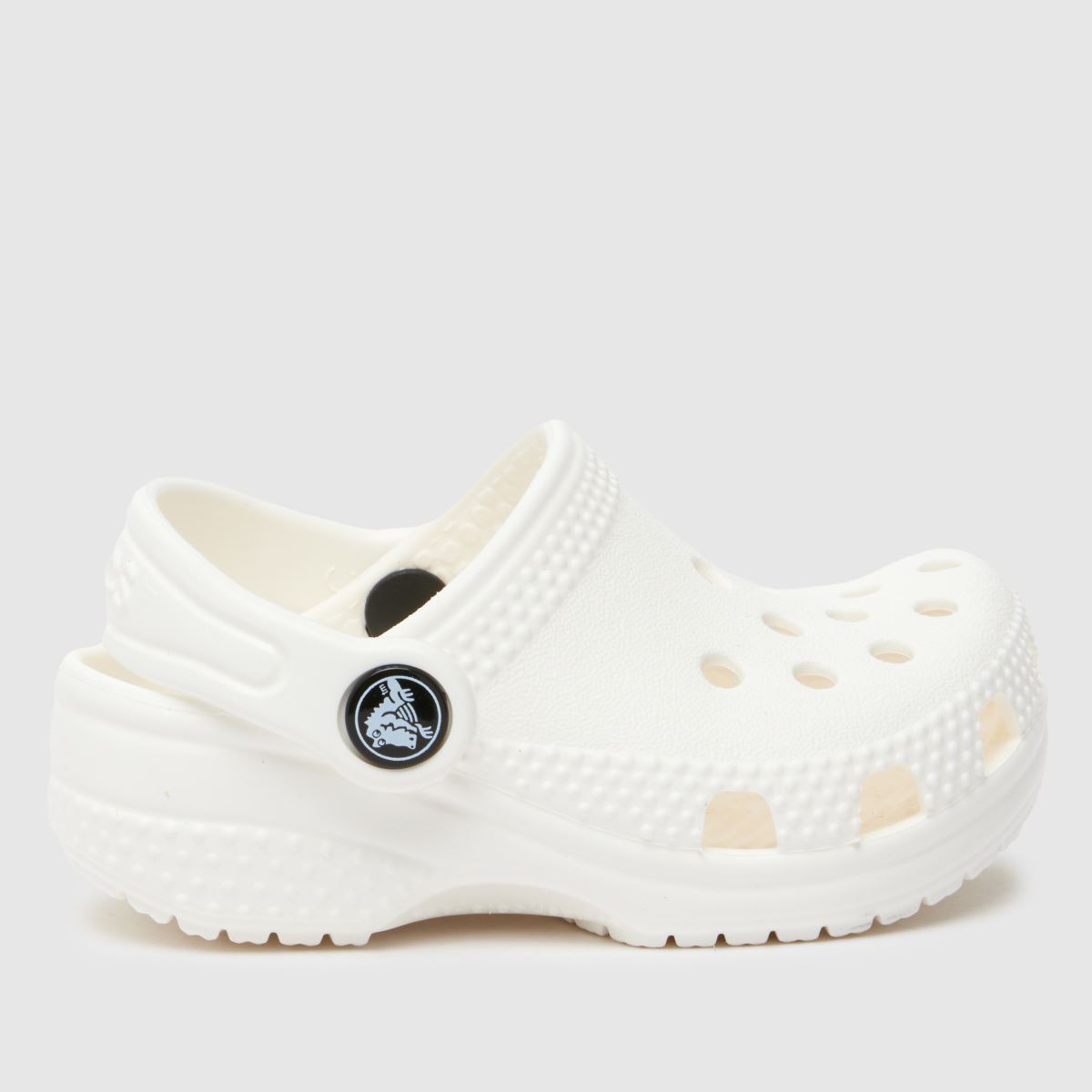 Crocs White Littles Clog Baby Sandals, Size: 2/3