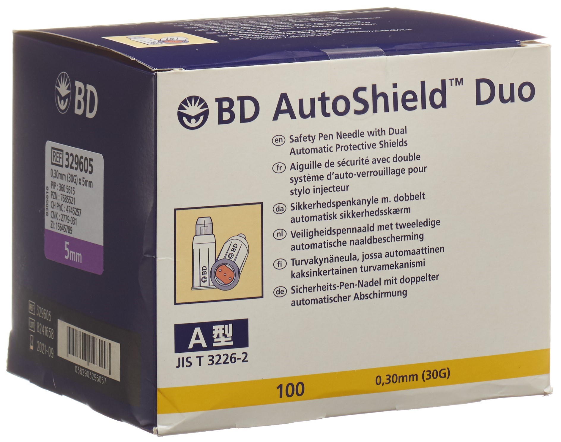 BD Medical Bd Autoshield Duo 0,30mm(30g) 100pen Needles