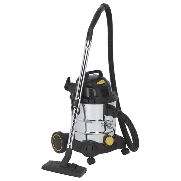 Sealey Stainless Bagless Cylinder Vacuum Cleaner black,brown,gray