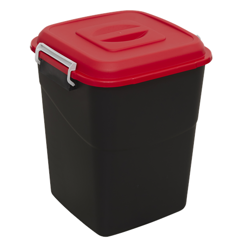 50 Litre Manual Lift Rubbish Bin black