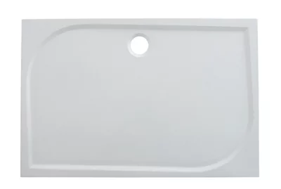 GoodHome Limski White Rectangular Shower Tray (L)120Cm (W)90Cm (H)2.8Cm