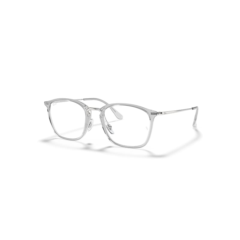 Ray-Ban RB7164 2001 Transparent Square Glasses in Crystal