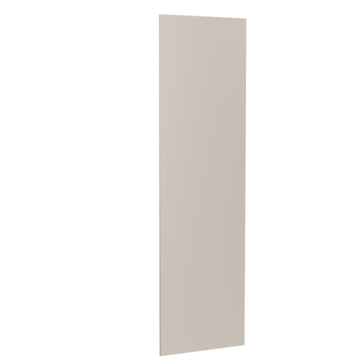 KitchenKIT J-Pull Handleless 65cm Wall End Panel - Gloss Light Grey