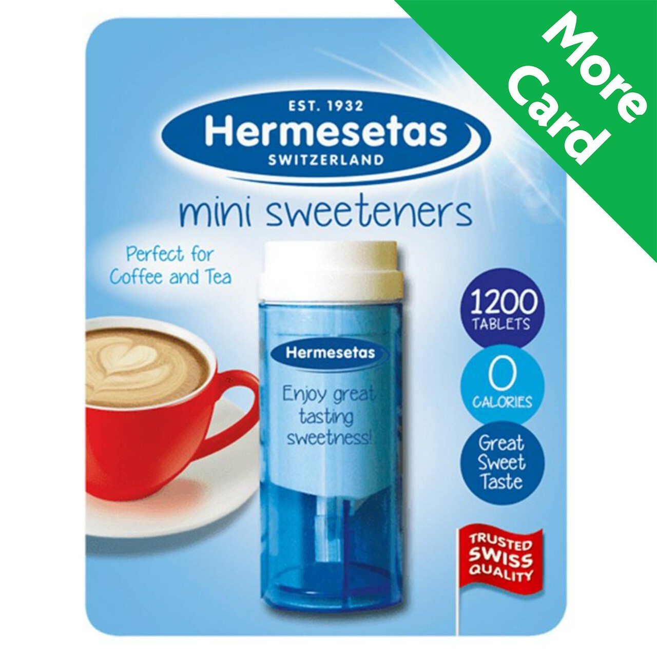 Hermesetas Mini Sweeteners 1200 Tablets 18.0g
