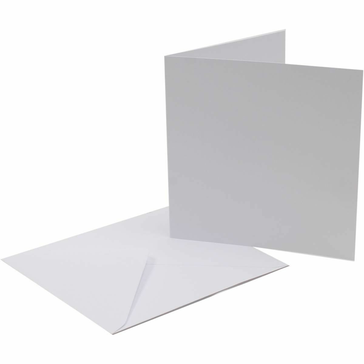 Craft UK Pack Of 60 Craft UK White 6x6 Blank Cards & Envelopes