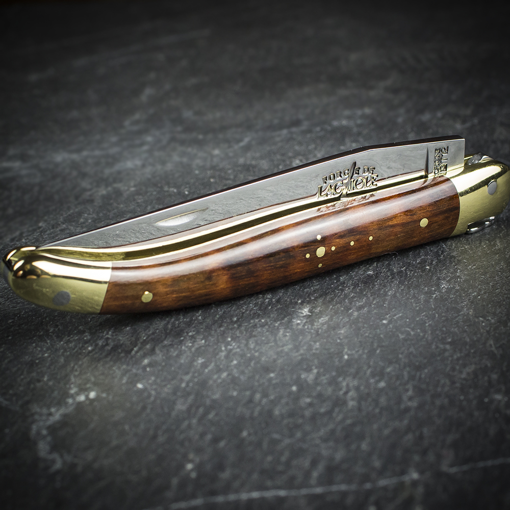 Forge De Laguiole Single Blade Knife - Snakewood - can be Engraved or Personalised