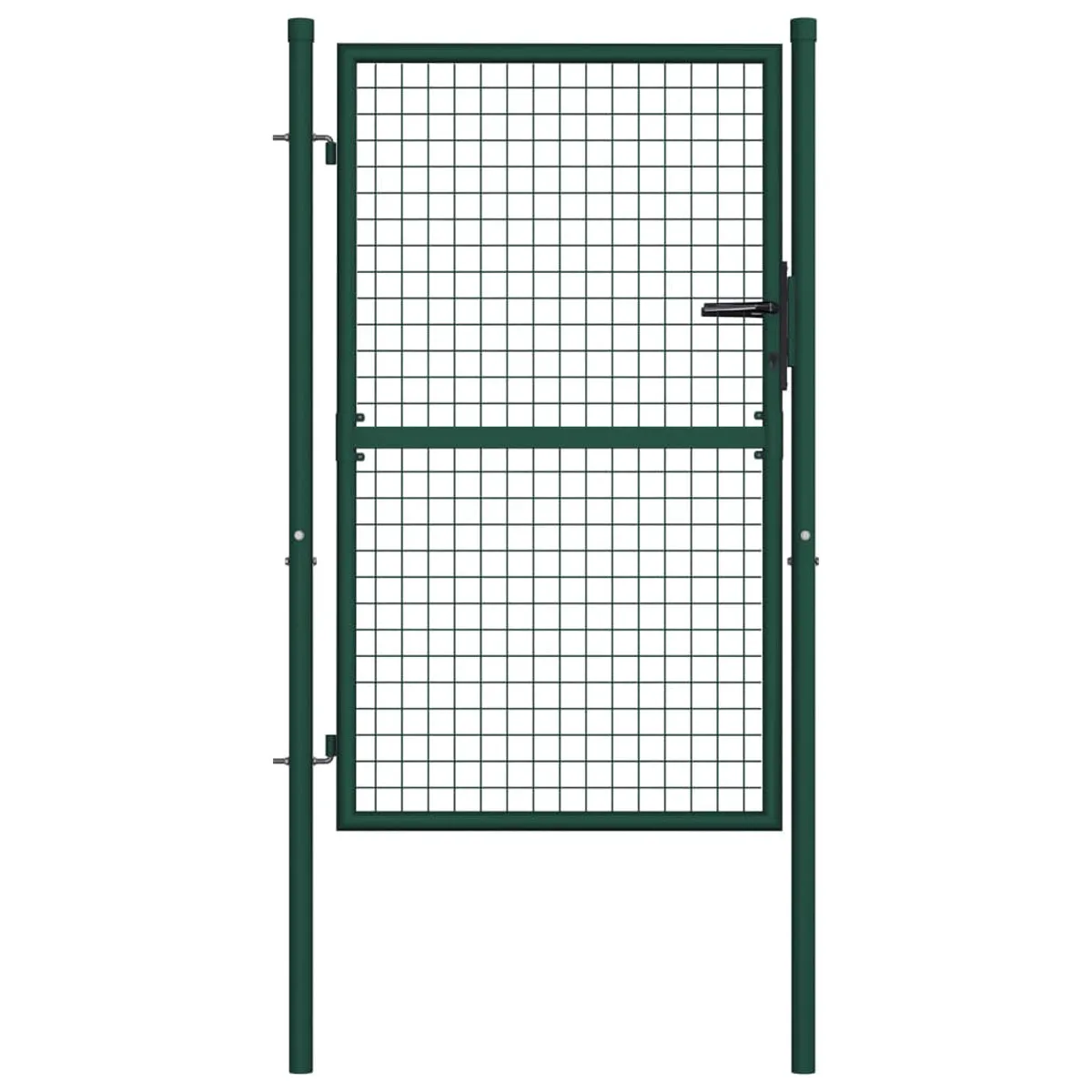VidaXL Fence Gate Steel 100x125 cm Green
