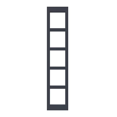 GoodHome Garcinia Matt Blue Wine Rack Fascia, (H)715mm (W)147mm