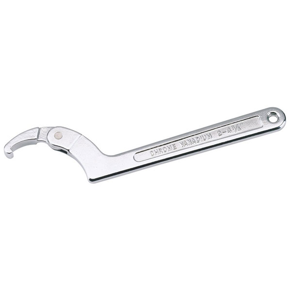 DRAPER Articulated Hook Spanner 51-121 mm, Size 260 mm, Size 260 mm