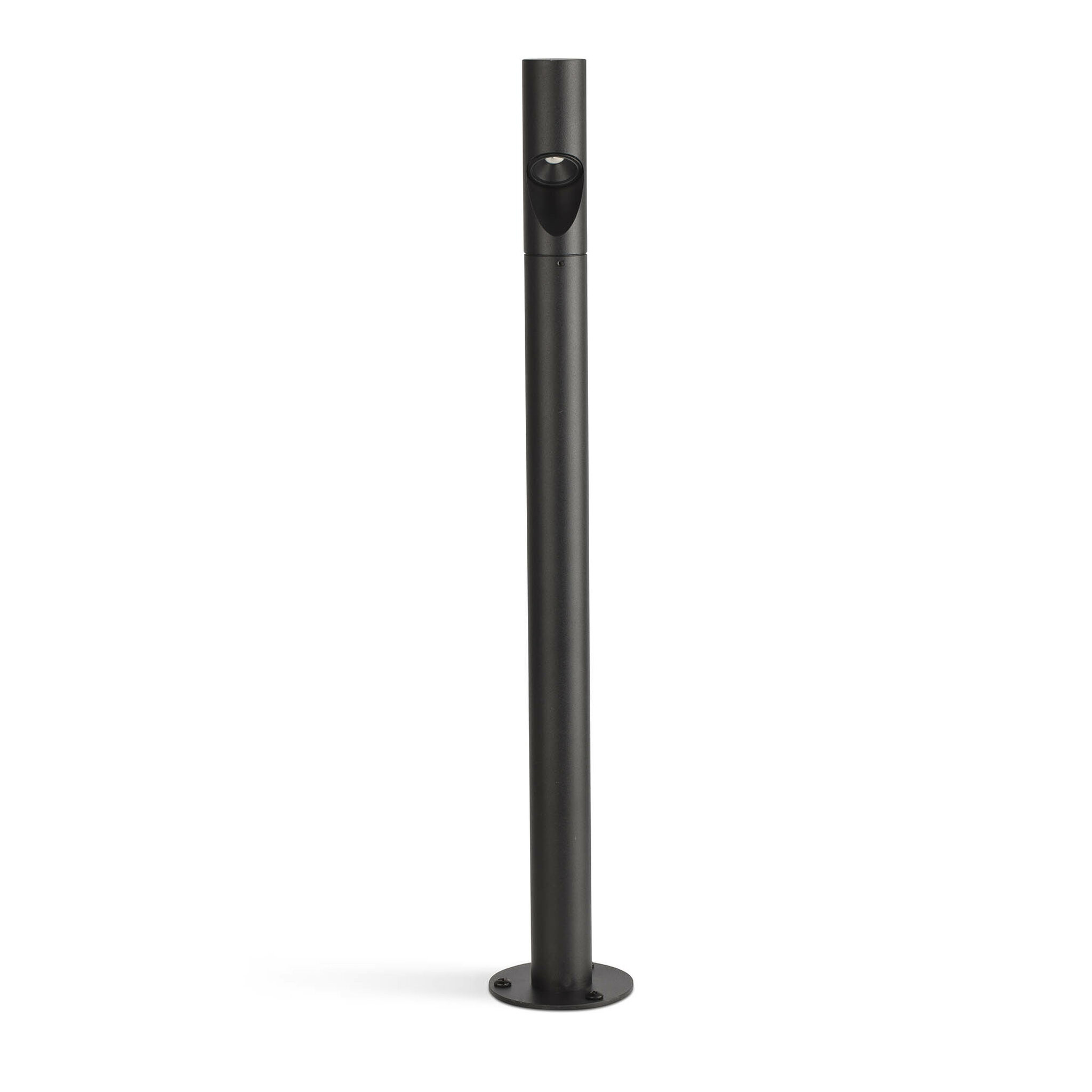 Faro Lighting Bezel Black Led Bollard Lamp 8w 2700k Ip65