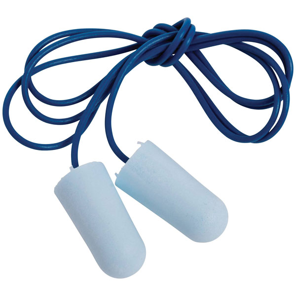 3M E.A.R  Tracers Corded Reusable Ear Plugs, 32dB, Blue, 50 Pairs per Package